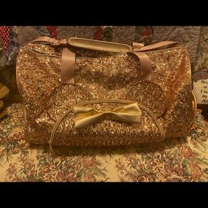 Disney X Loungefly Rose Gold Sequin Duffel